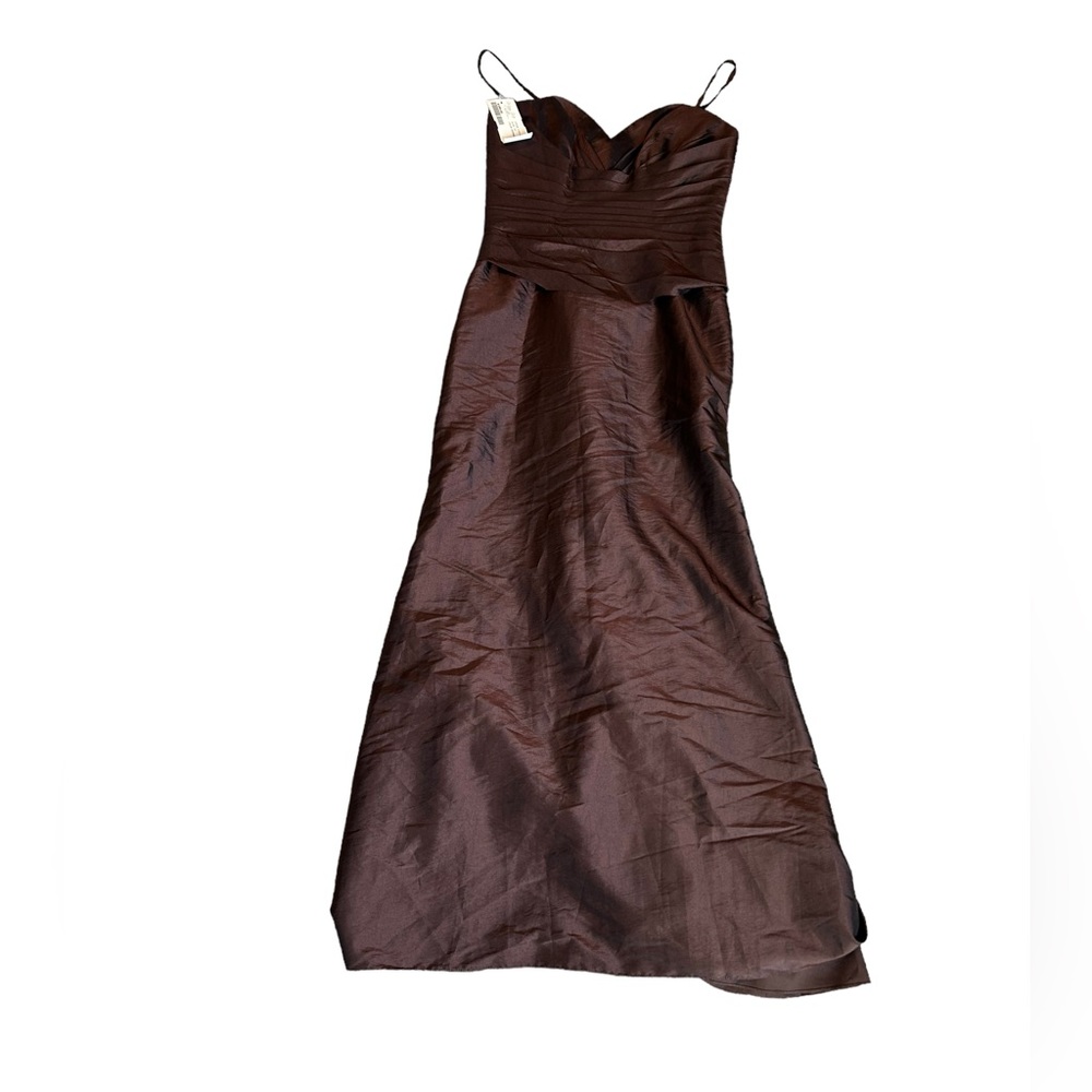 Elegant Brown Evening Dress
